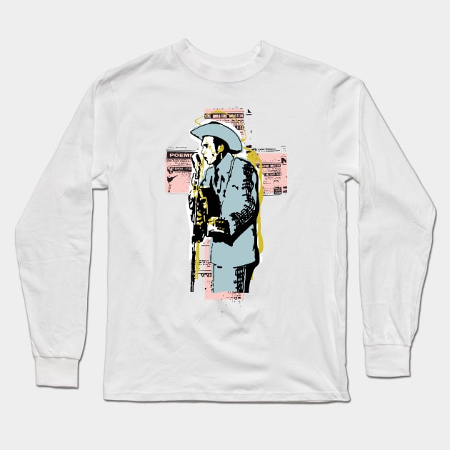 Hank Williams the Redeemer Long Sleeve T-Shirt by HardisonLCollinsIII